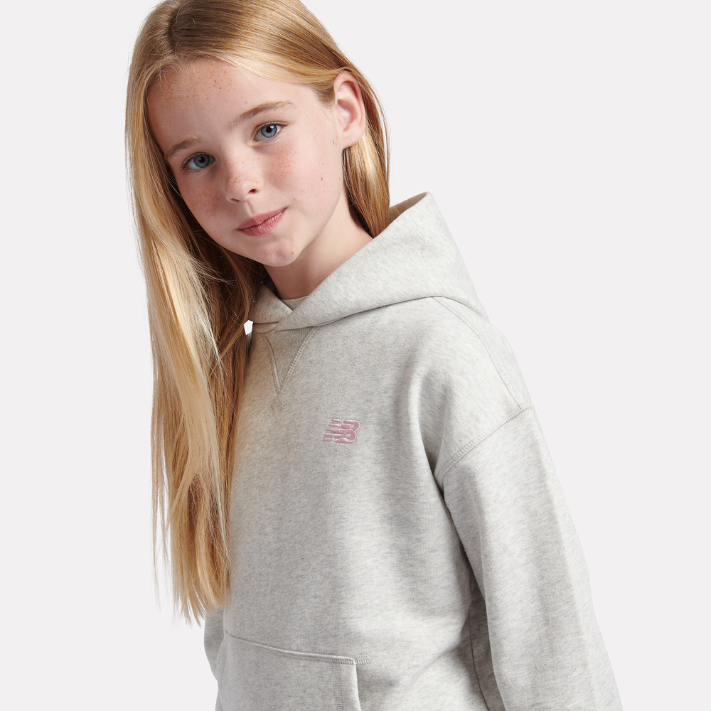 Dětská mikina New Balance LAKG0056AHH – šedé