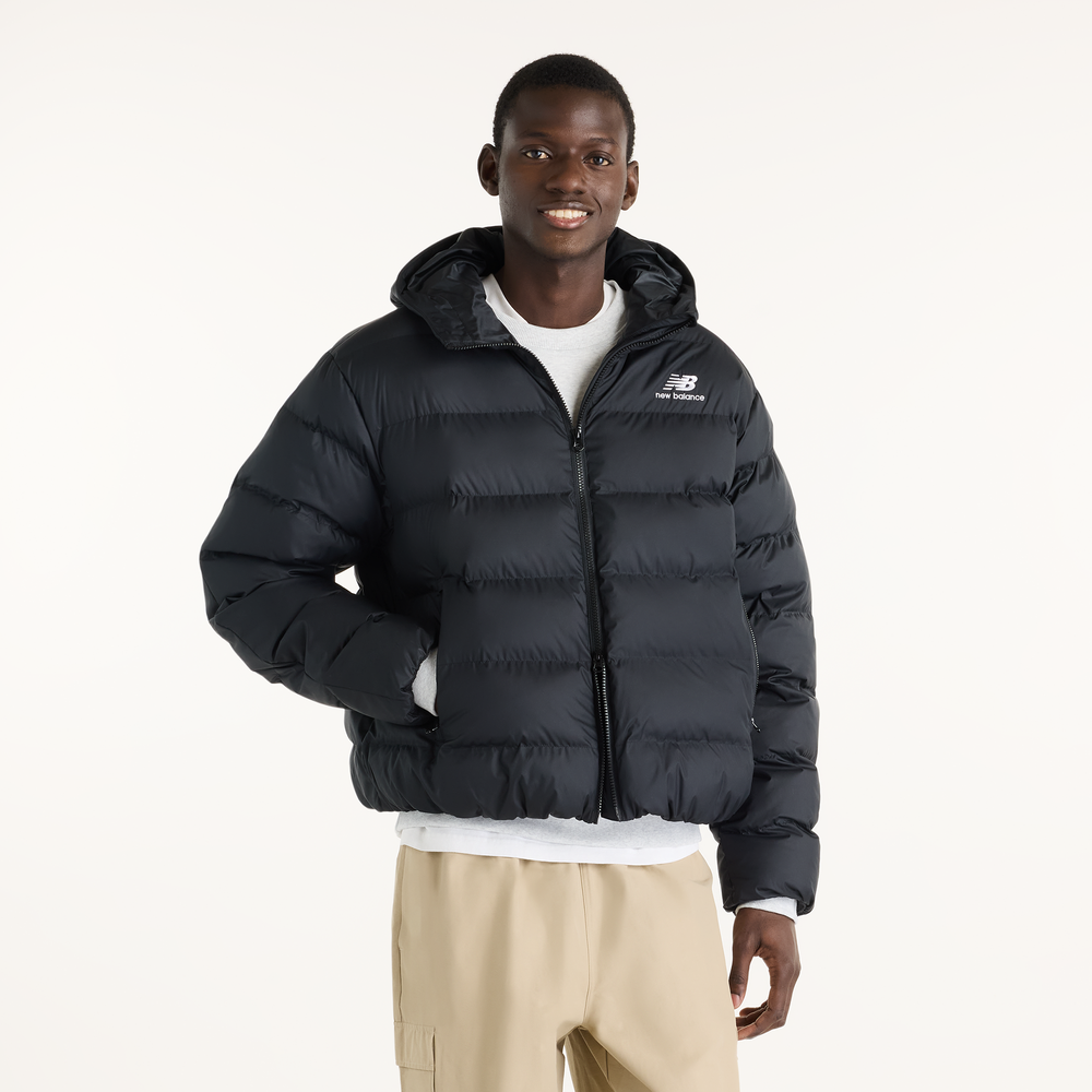 Pánská bunda New Balance Boston Puffer – černé