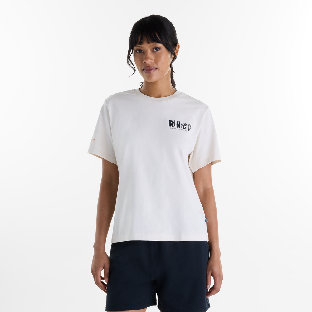 Dámské tričko New Balance WT62F86OLIN – bílé