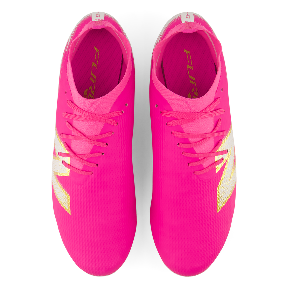 Pánské kopačky New Balance FURON TEAM FG V8 UF3F4KE – růžové