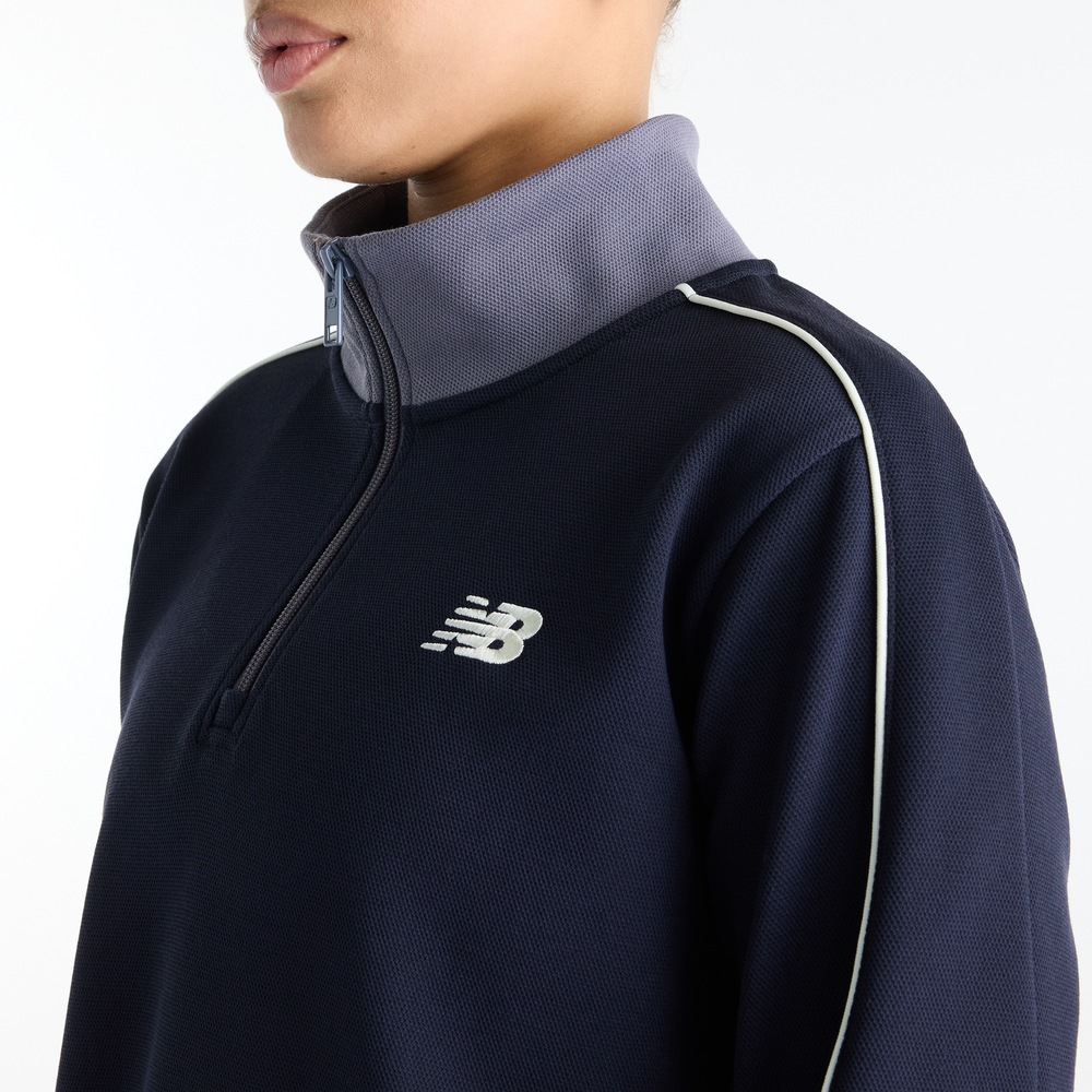 Dámská mikina New Balance Sport Legacy – tmavomodrá
