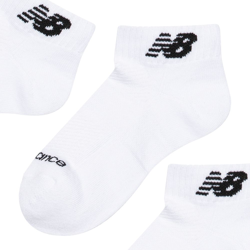 Dětské ponožky New Balance LAS35138BK – bílé