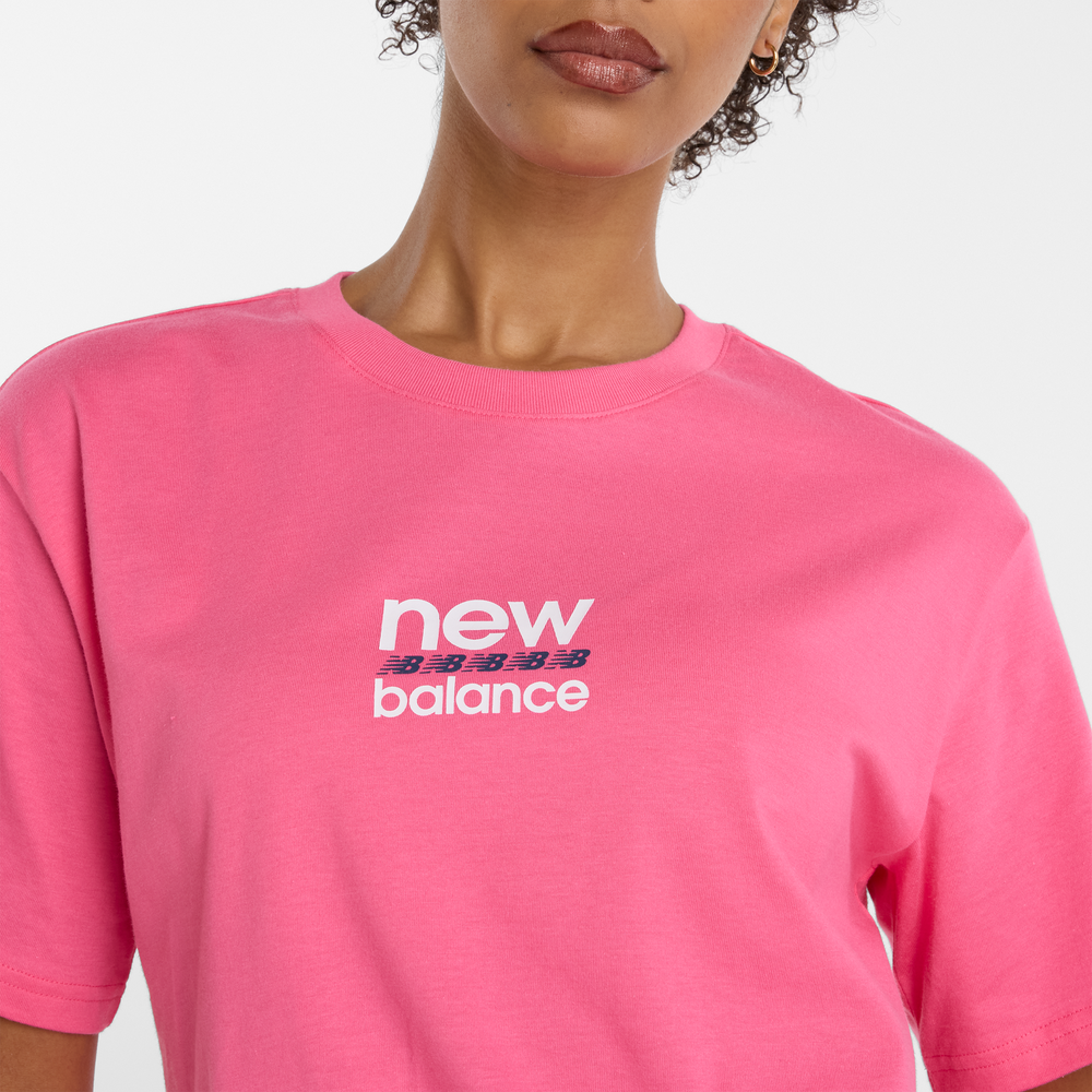 Dámské tričko New Balance WT51541DAB – růžové