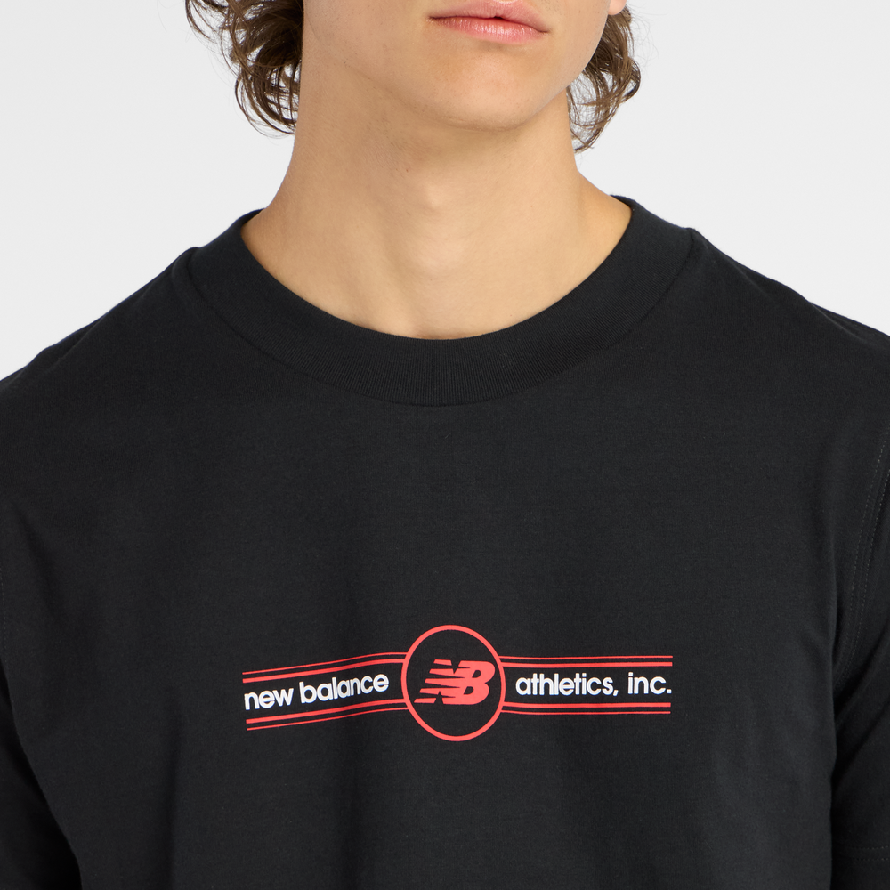 Pánské tričko New Balance MT6148SVBK – černé