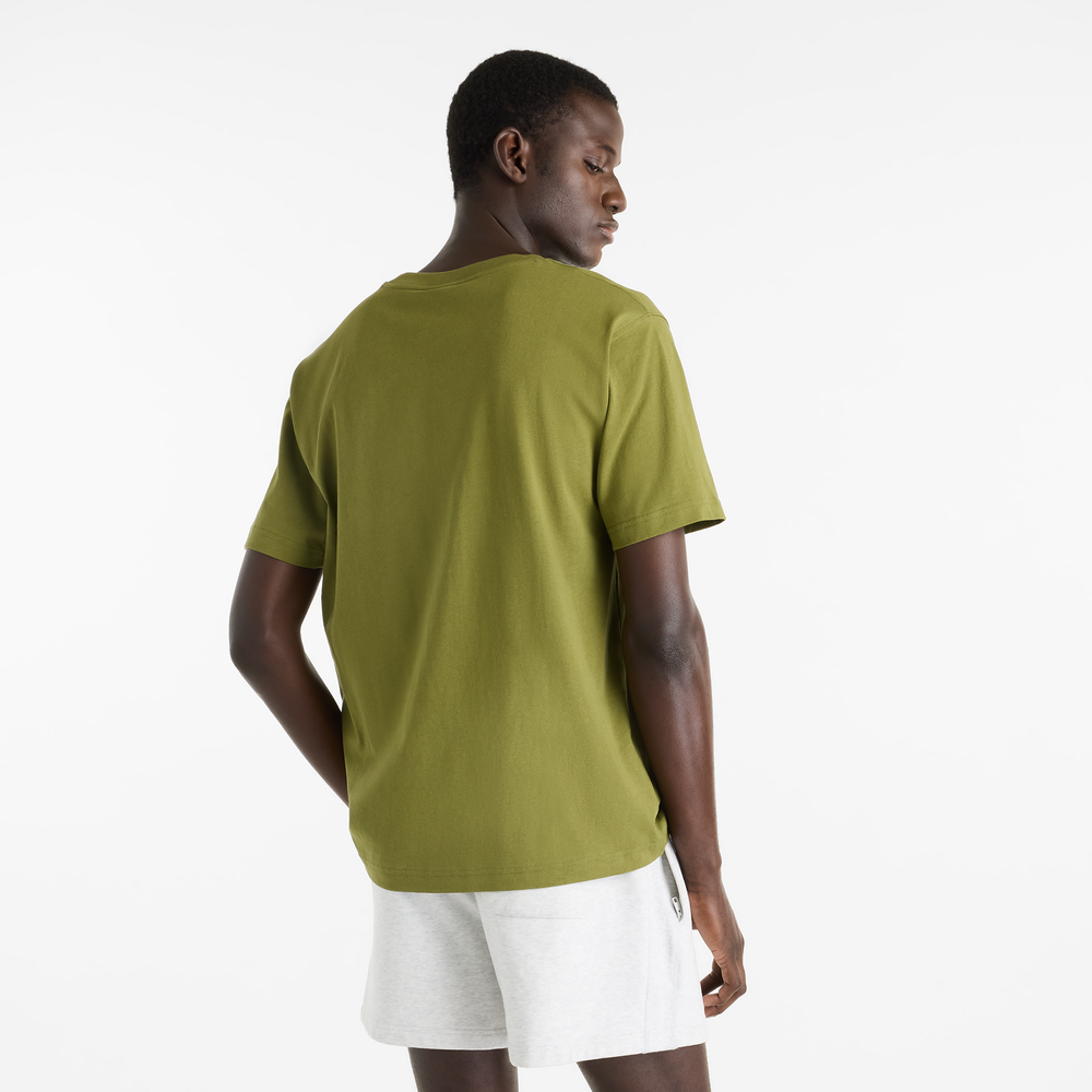 Pánské tričko New Balance Classic Tri-Logo – zelené