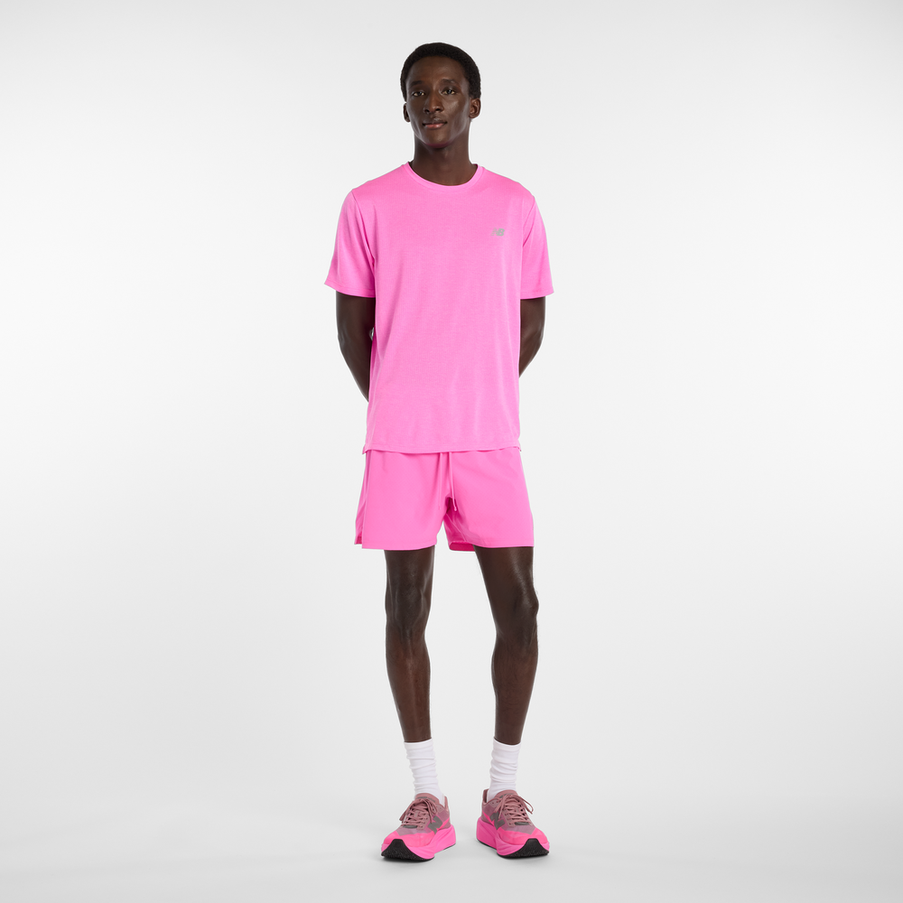 Pánské šortky New Balance MS41286AAB – růžové