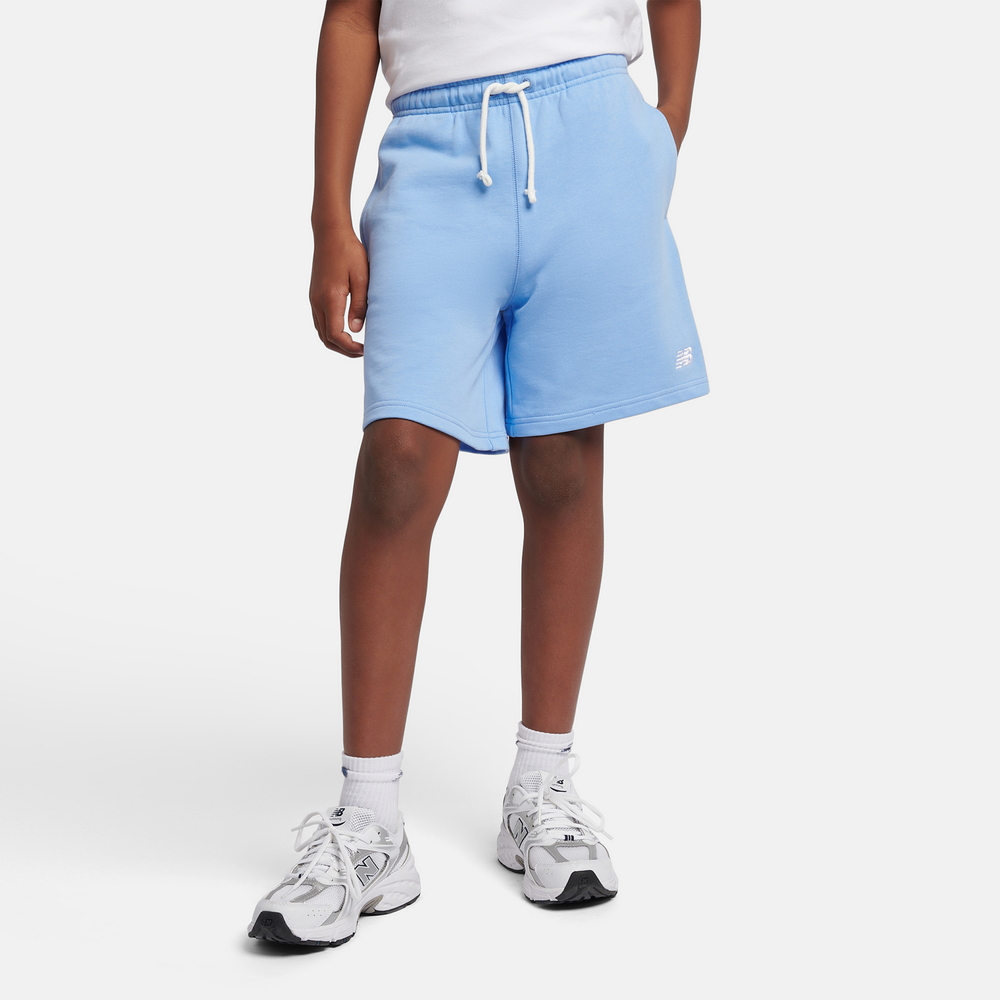 Dětské šortky New Balance LAKB0008ELE – modré