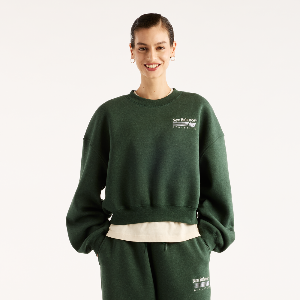 Dámská mikina New Balance WT62T7JONDG – zelené