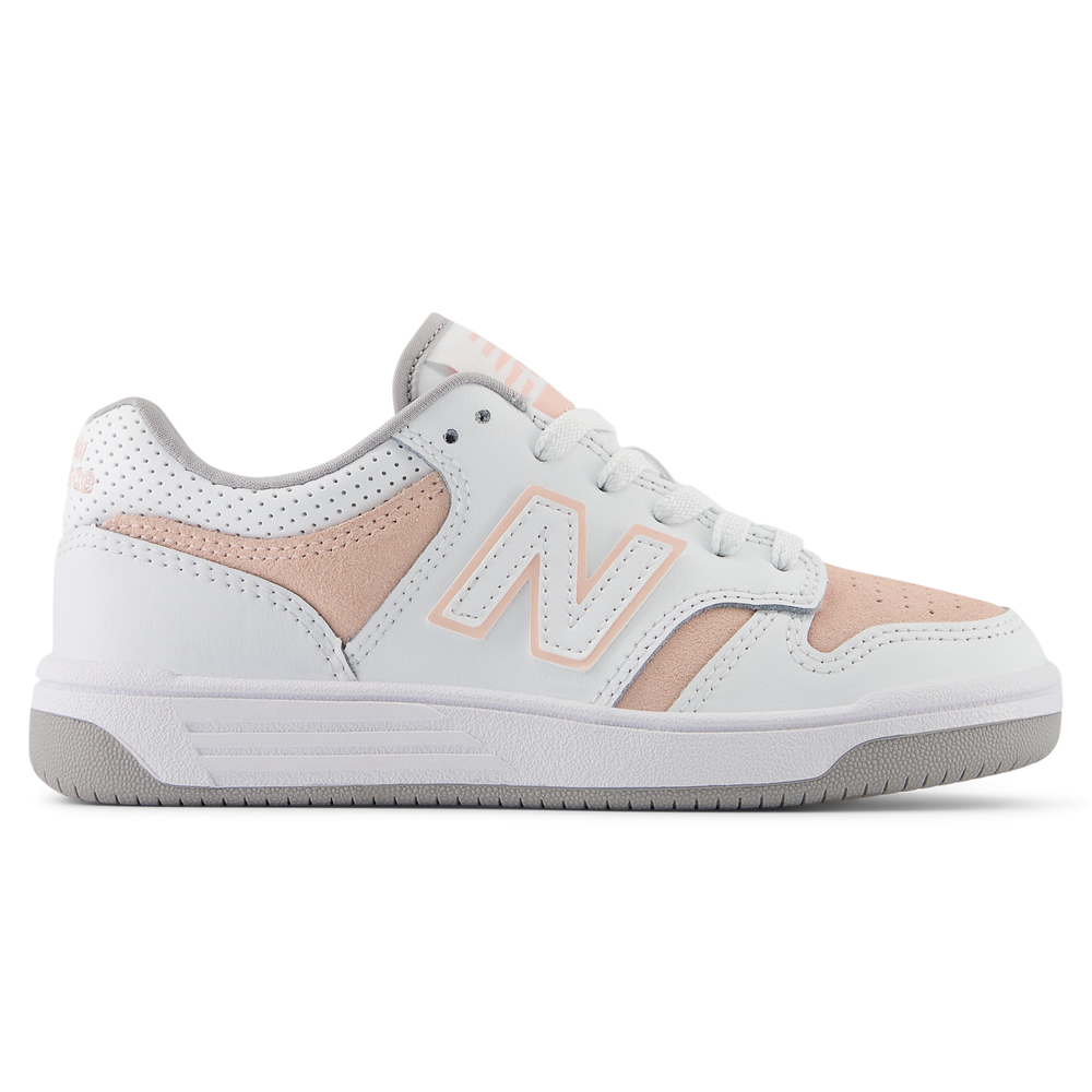 Dětské boty New Balance PSB480VP – bílé