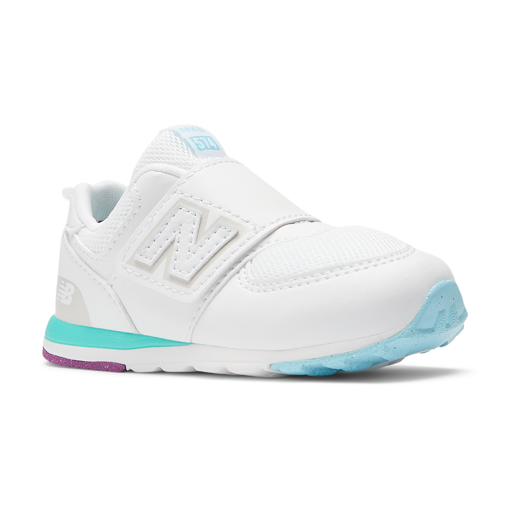 Dětské boty New Balance NW574KIJ – bílé