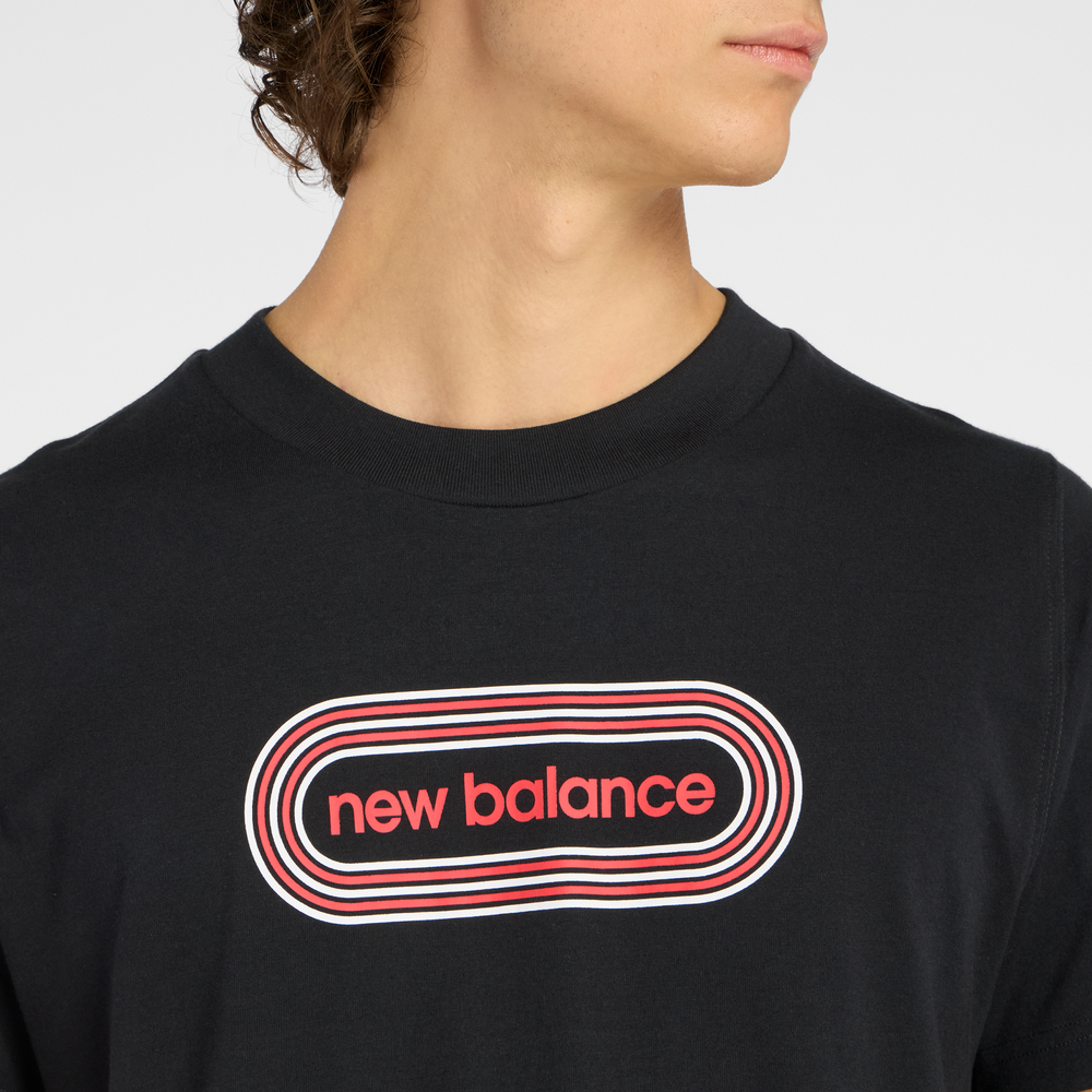 Pánské tričko New Balance MT61C48BBK – černé