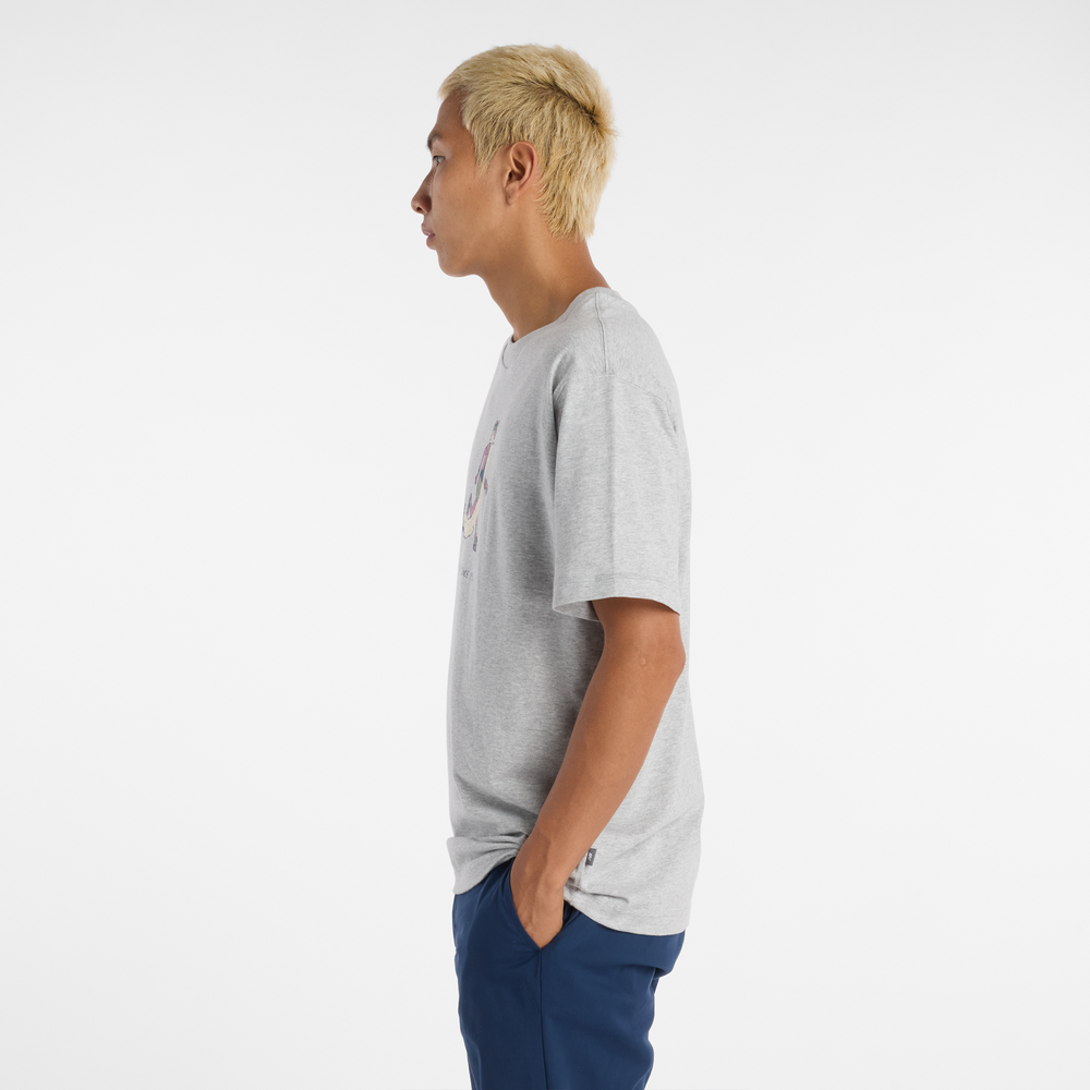 Pánské tričko New Balance MT53941AG – šedé