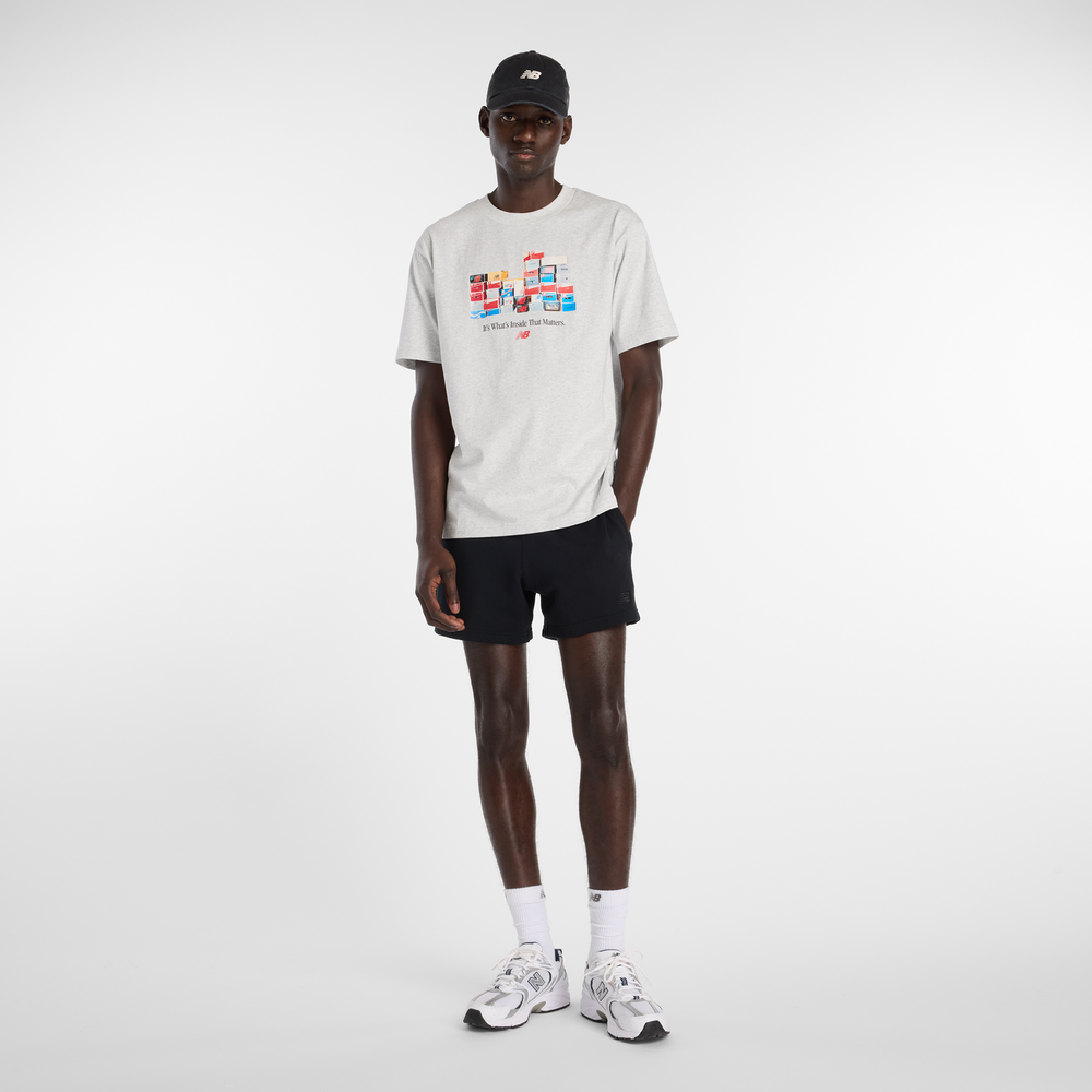 Pánské tričko New Balance MT61H0DXAHH – šedé