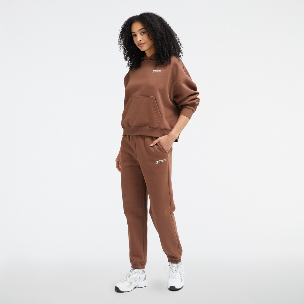 Dámská mikina New Balance WT33531PNC – hnědý