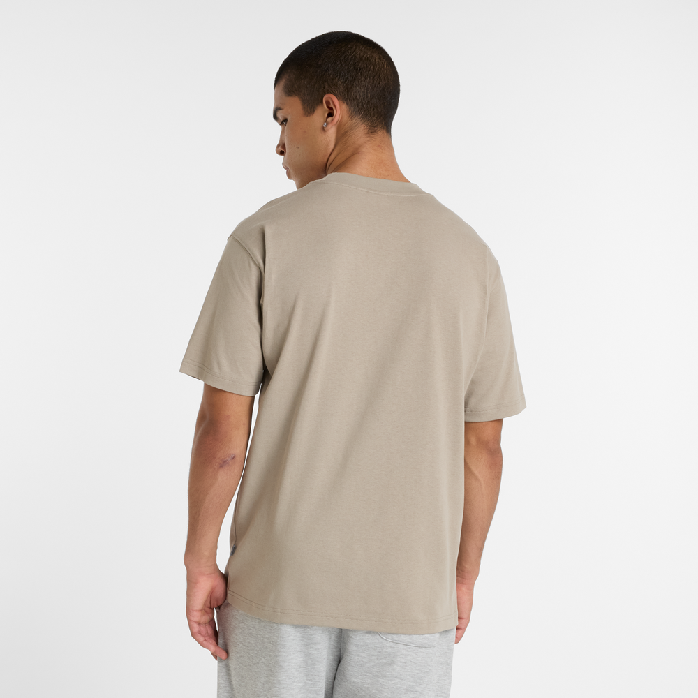Pánské tričko New Balance MT43556ADS – béžové