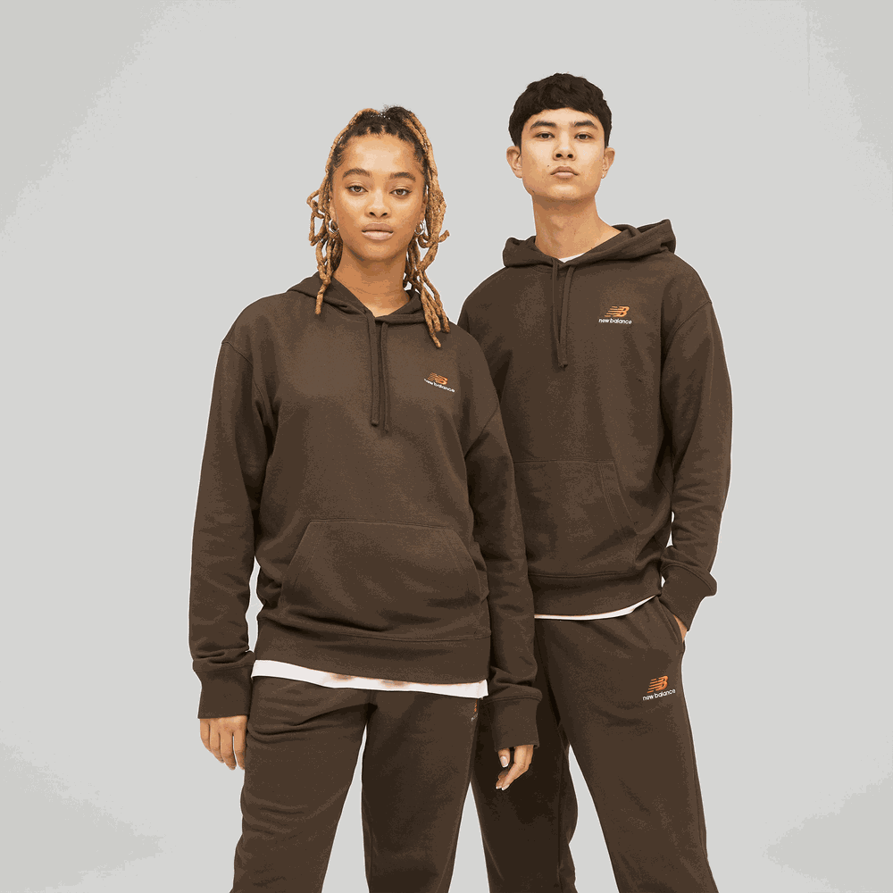 Unisex mikina New Balance UT21500RHE – hnědý