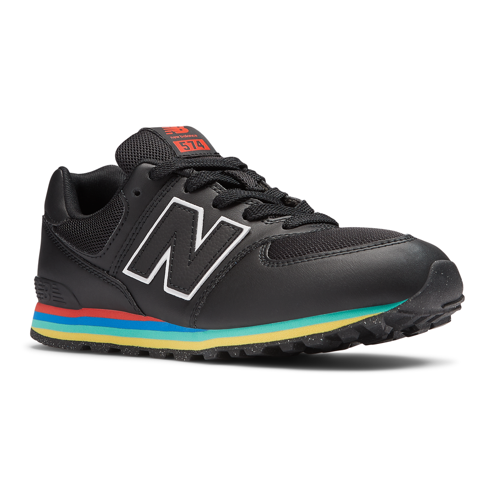 Dětské boty New Balance GC574KIF – černé