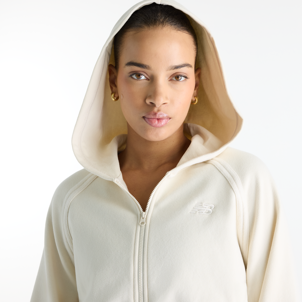 Dámská mikina New Balance Brushed Coastal – béžové