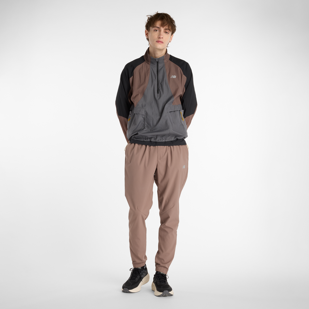 Pánská bunda New Balance MO53206EAS – hnědý