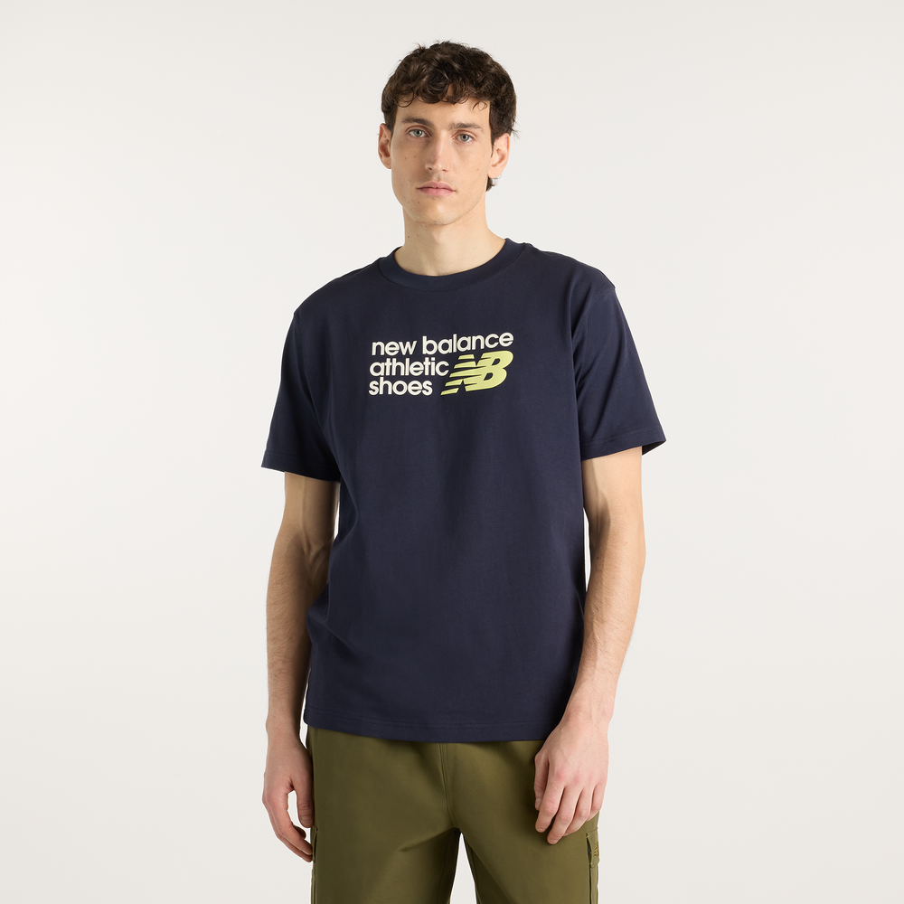 Pánské tričko New Balance MT51900DNT – tmavomodrá