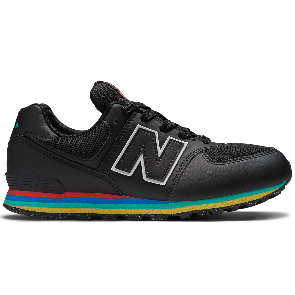 Dětské boty New Balance GC574KIF – černé