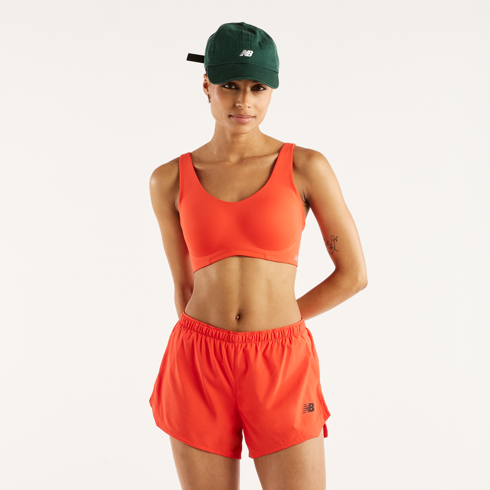 Sportovní podprsenka New Balance WB51052NEF – oranžová