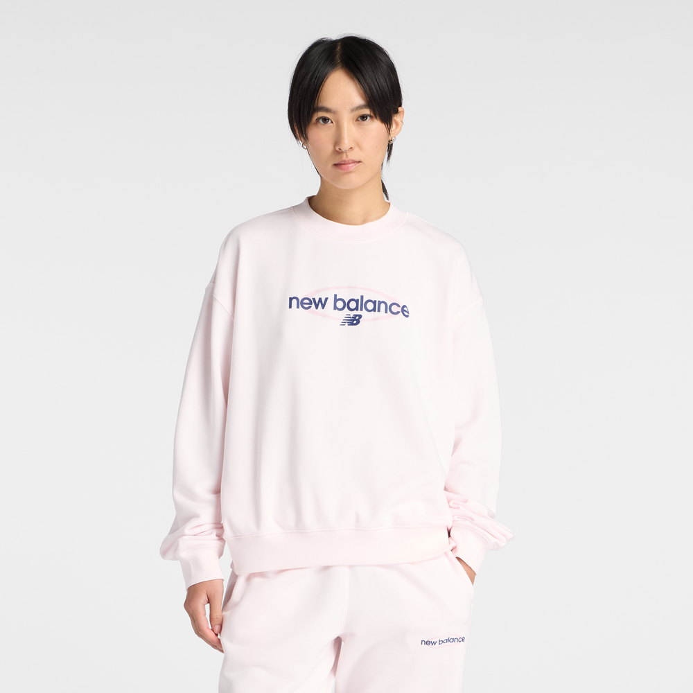 Dámská mikina New Balance WT61S0S9AAA – růžové