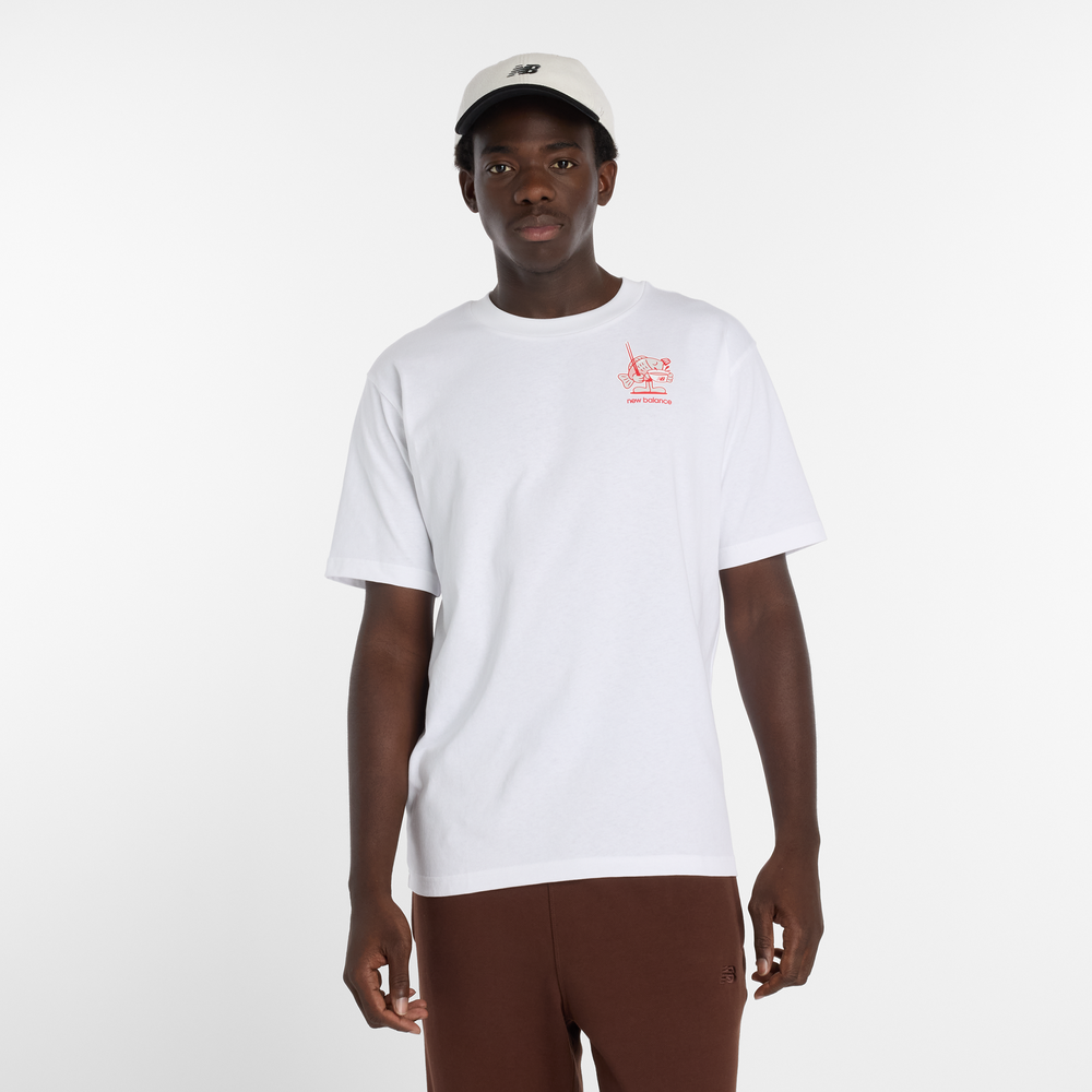 Pánské tričko New Balance MT61H51DWT – bílé