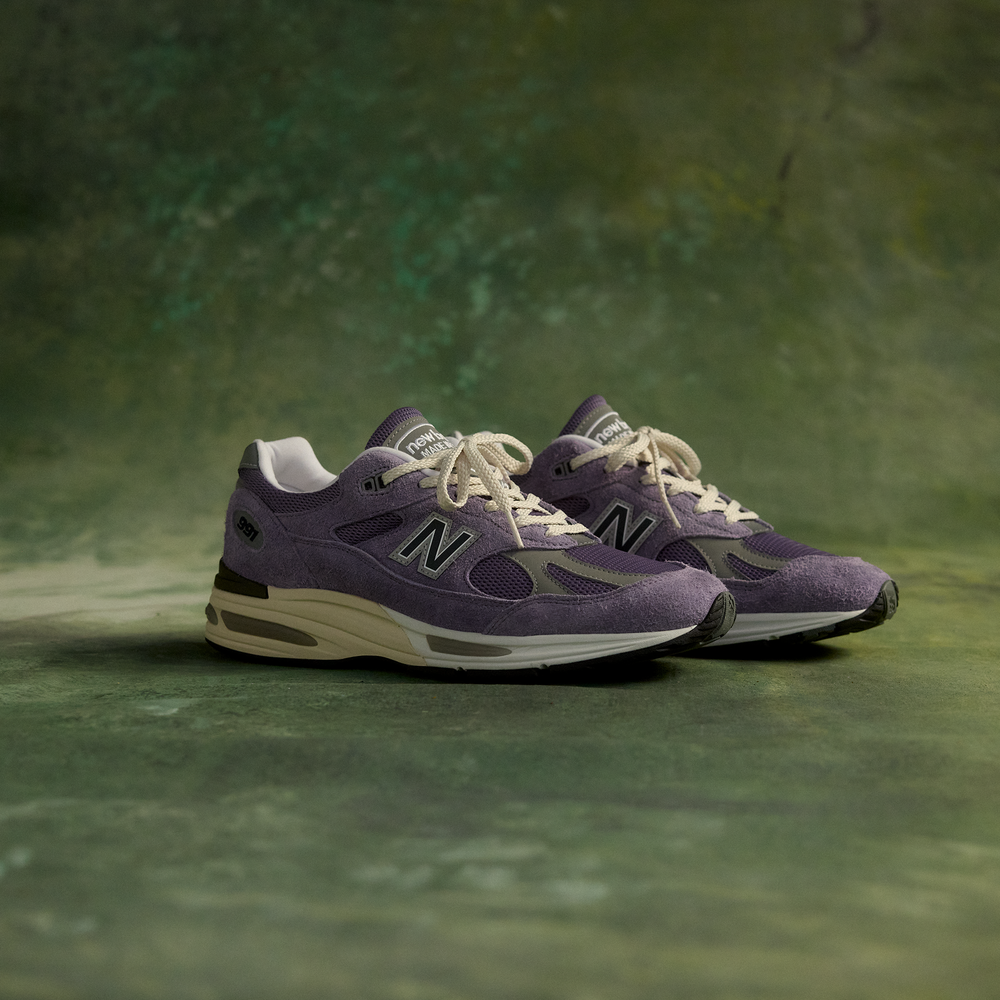 Unisex boty New Balance U991LV2 – fialové