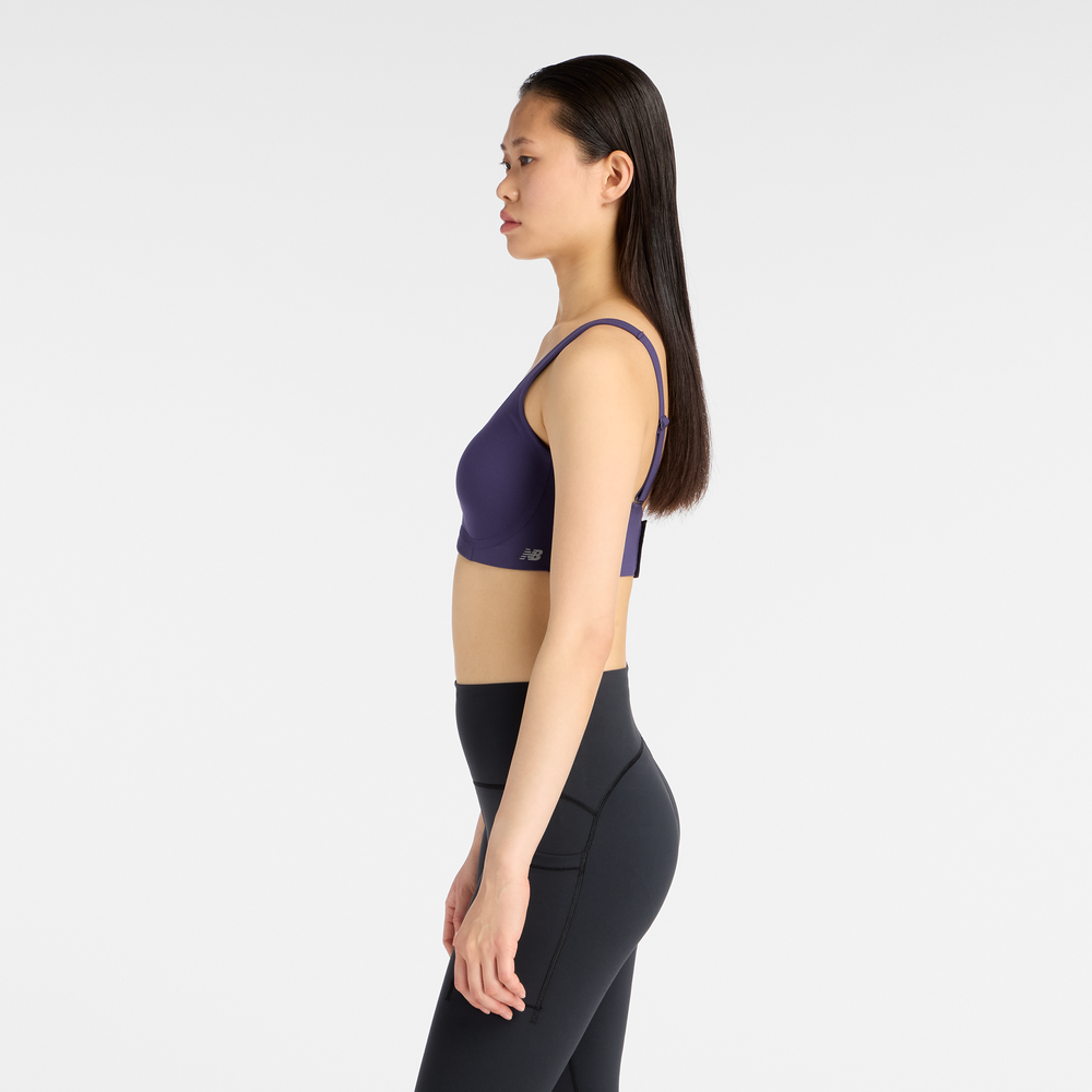 Sportovní podprsenka New Balance WB51052BOY – fialové