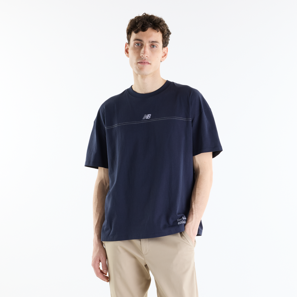Pánské tričko New Balance MT62L4FVDNT – tmavomodrá