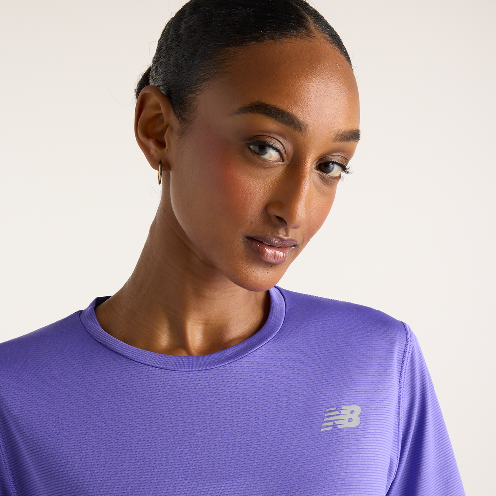 Dámské tričko New Balance WT41222EPU – fialové