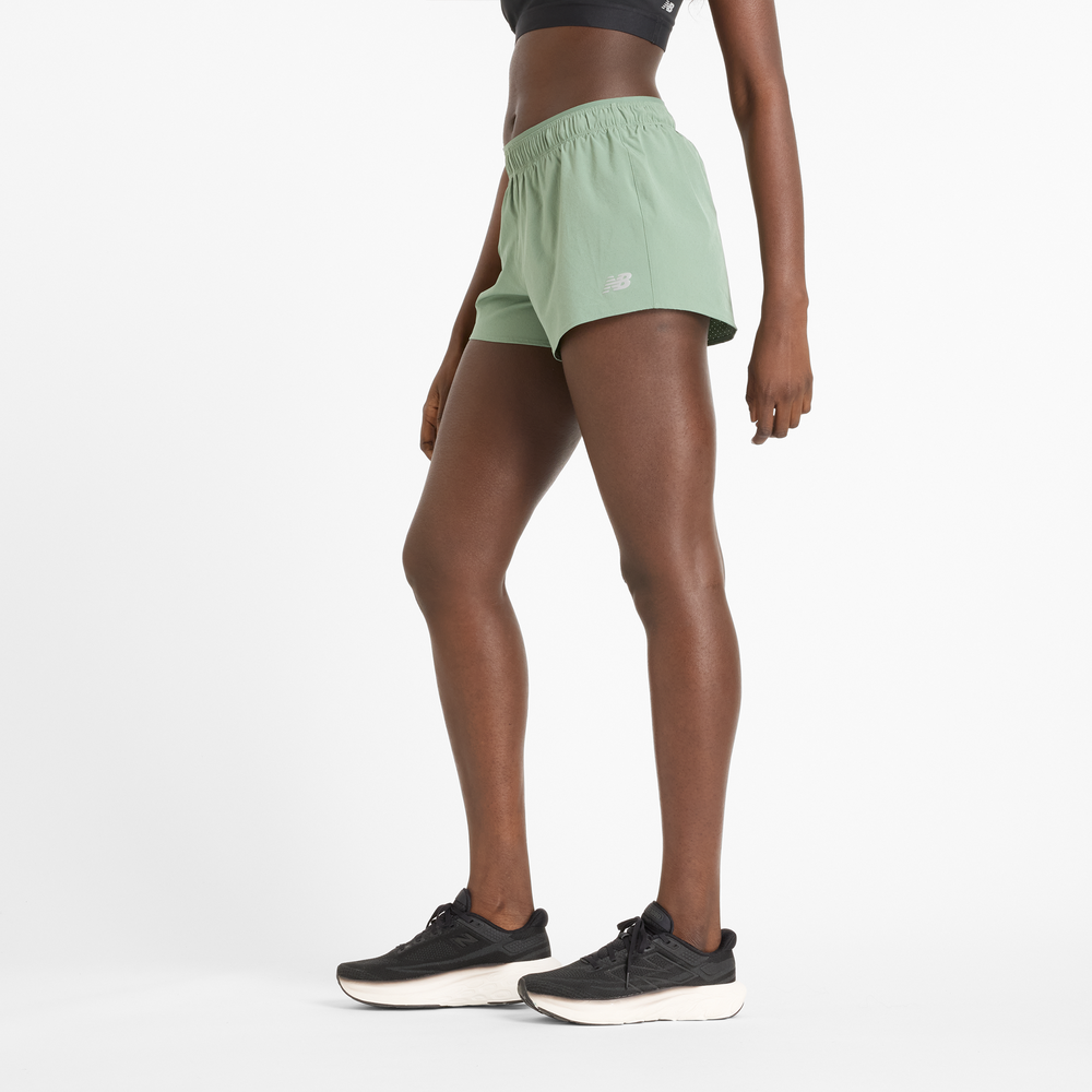 Dámské šortky New Balance WS41286DKJ – zelené