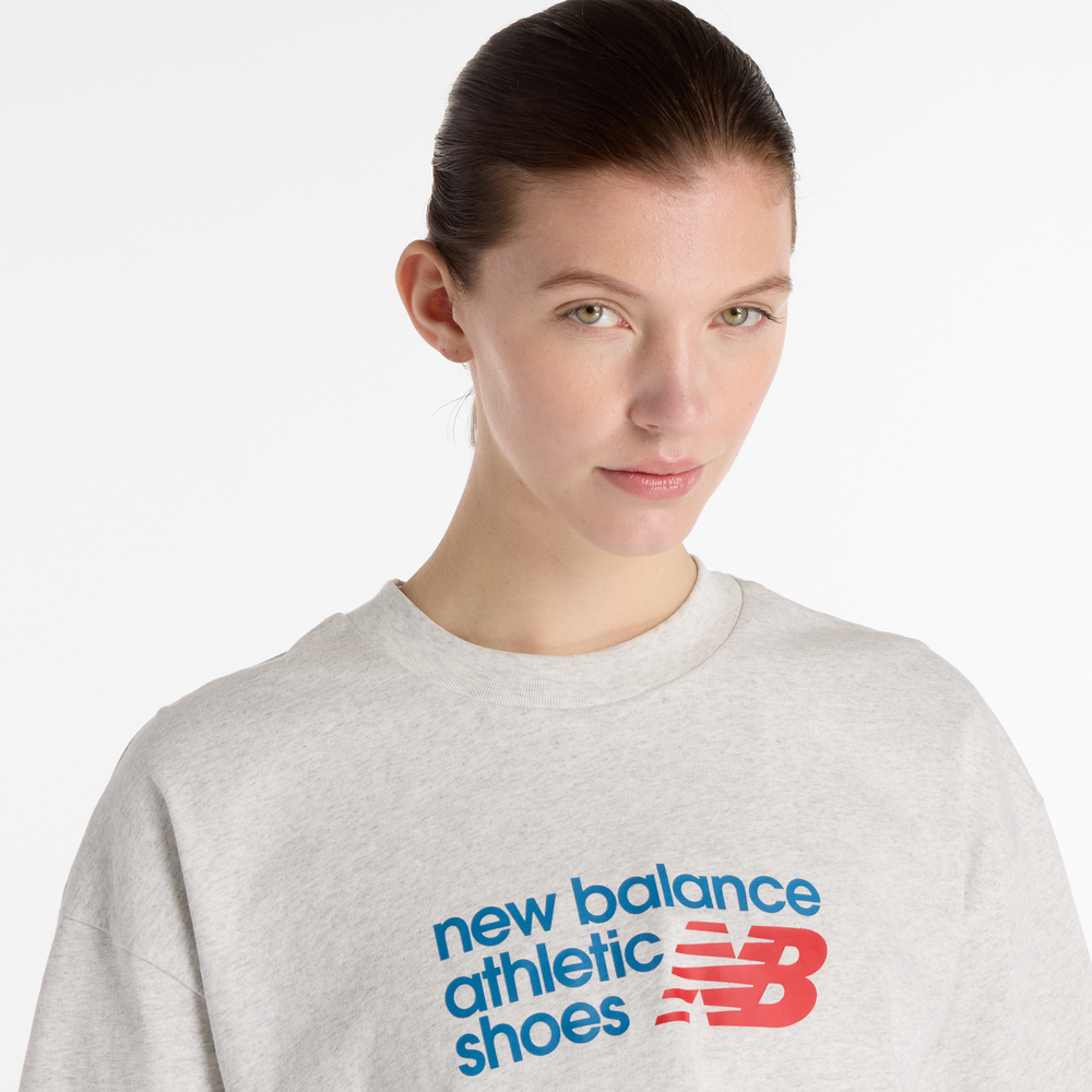 Dámské tričko New Balance WT51908AHH – šedé