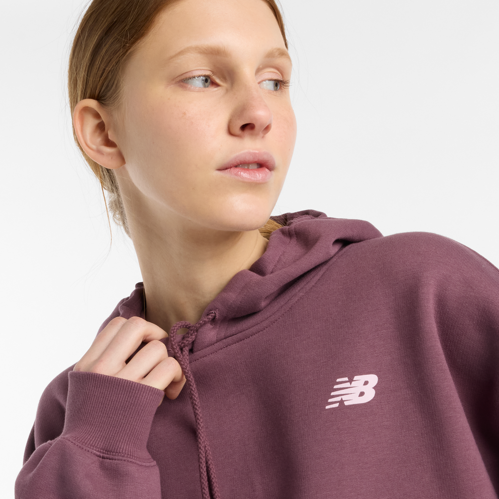 Dámská mikina New Balance WT51947FDP – bordó