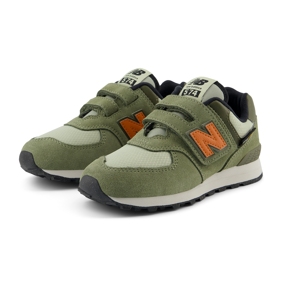 Dětské boty New Balance PV574SOF – zelené