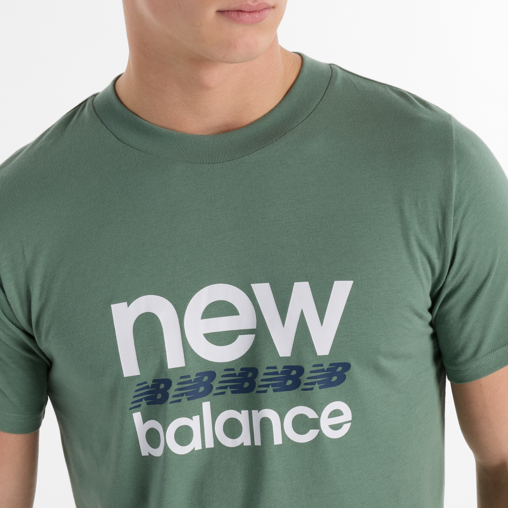 Pánské tričko New Balance MT51940DKJ – zelené