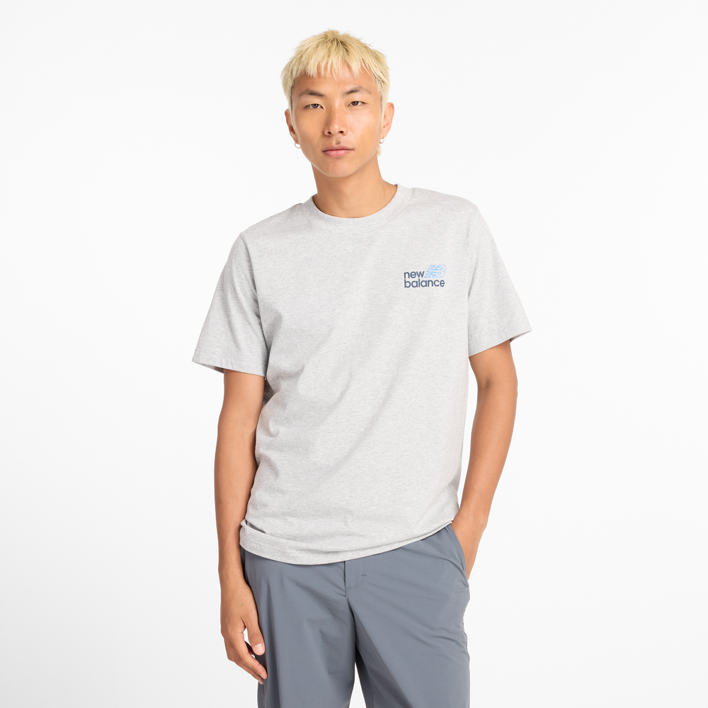 Pánské tričko New Balance MT43901AG – šedé