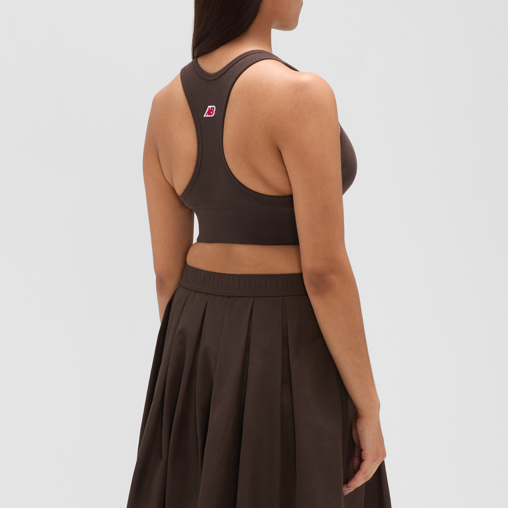 Sportovní podprsenka New Balance MADE in USA WB51540RHE – hnědý
