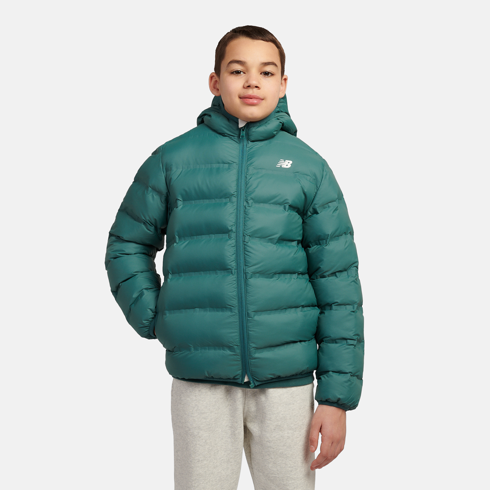 Dětská bunda New Balance LAKB0036NUS – zelené