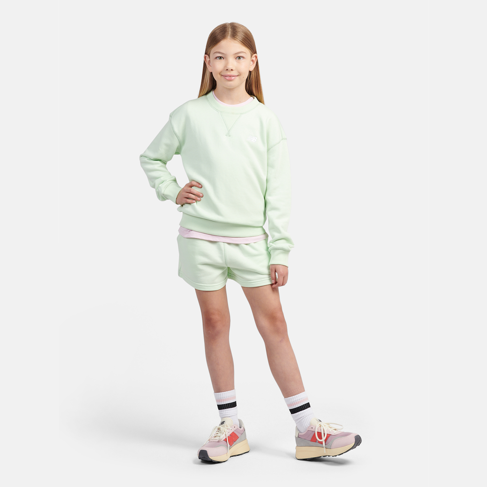 Dětská mikina New Balance LAKG0055MEW – mátové