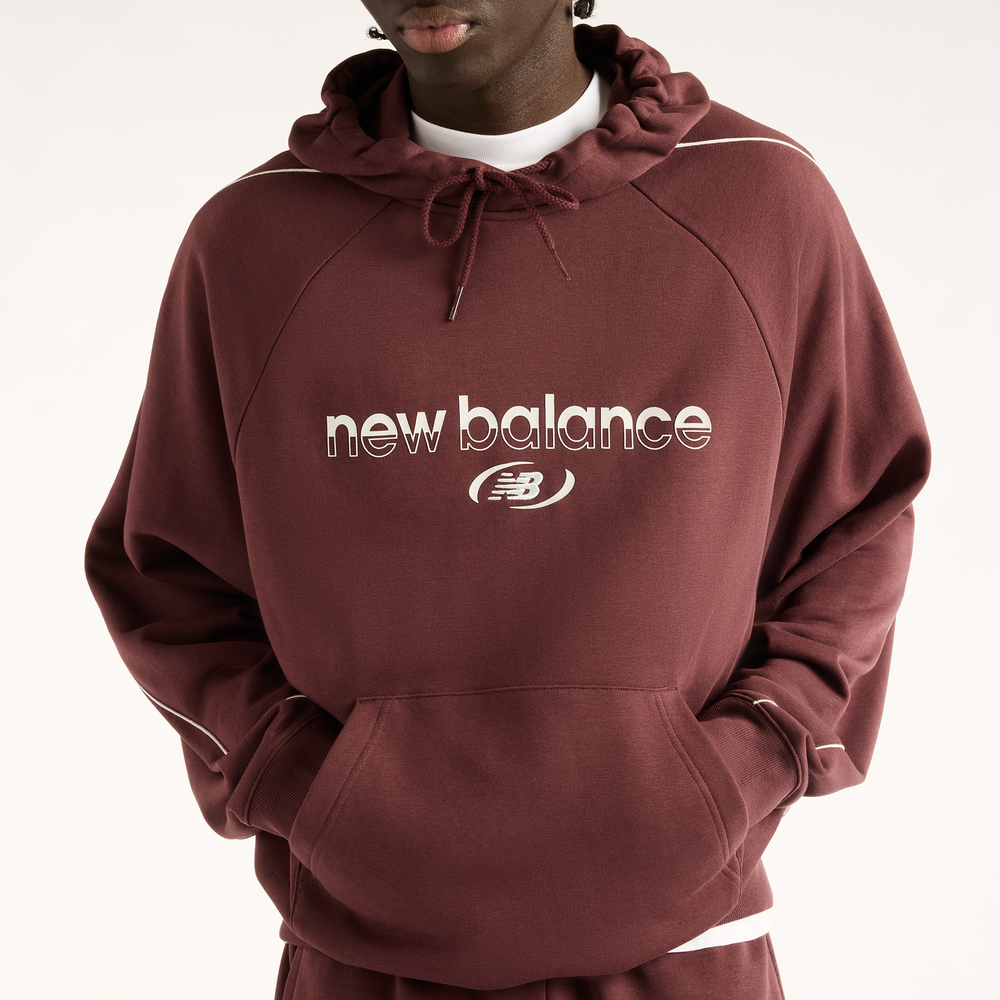 Pánská mikina New Balance Trackside – bordó