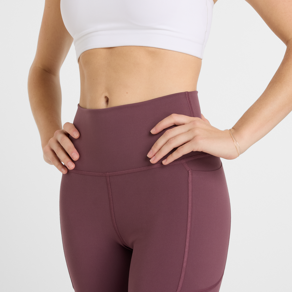 Dámské legíny New Balance WP51124FDP – bordó