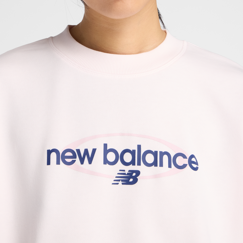 Dámská mikina New Balance WT61S0S9AAA – růžové