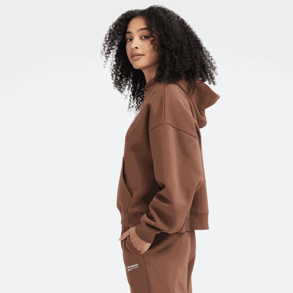 Dámská mikina New Balance WT33531PNC – hnědý