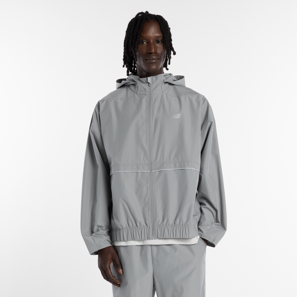 Pánská bunda New Balance MJO5BXYST – šedé