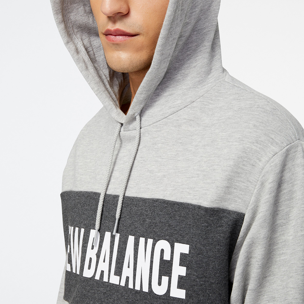 Pánská mikina New Balance MT23900AG – šedé