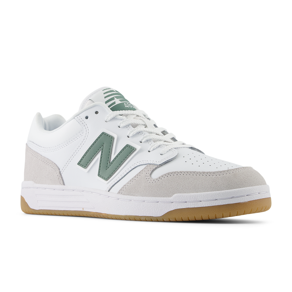 Unisex boty New Balance BB480LYG – bílé