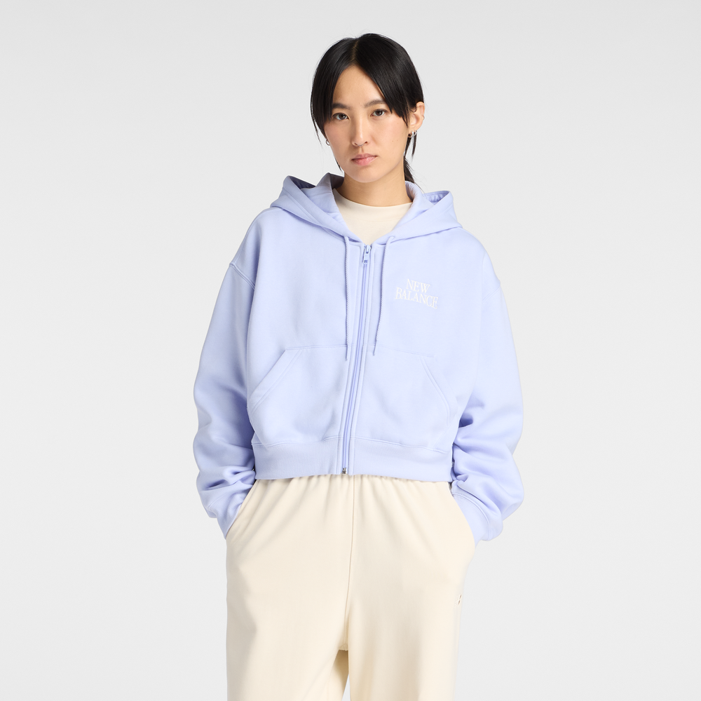 Dámská mikina New Balance WJ61W2EEDYK – fialové