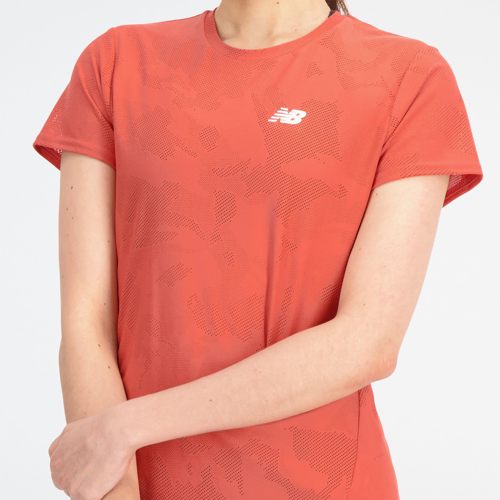 Dámské tričko New Balance WT33281ASU – oranžová